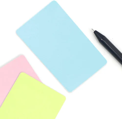 Vista 8 de VANRA 300 tarjetas pequeñas de índice en blanco de 3.5 x 2 pulgadas, tarjetas de notas, tarjetas flash de estudio, tarjetas de regalo de mensajes