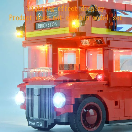 Vista 8 de GEAMENT Versión actualizada 10258 Kit de luces para Creator Expert London Bus compatible con el modelo de bloques de construcción Lego 10258