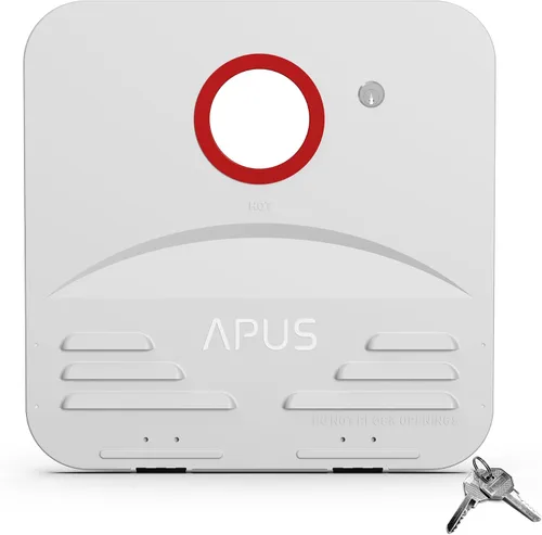 Vista 11 de APUS - Calentador de agua sin tanque para RV, propano, 68,000 BTU, puerta Blanco