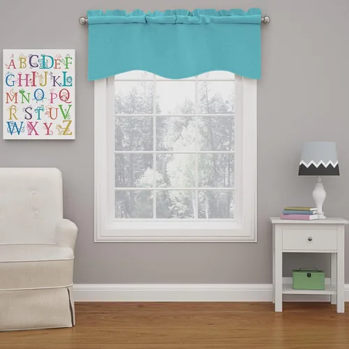 Vista 11 de Eclipse Kendall - Cortina de ventana con cenefa festoneada moderna con bolsillo para barra para cocina o baño, 42 x 18 pulgadas, alcachofa