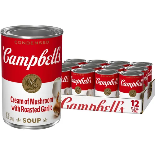 Vista 13 de Campbell's Sopa Condensada Crema de Champiñones con Ajo Asado, Lata de 10.5 Onzas