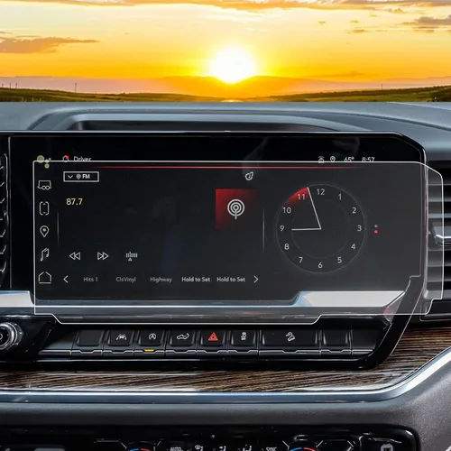 Vista 8 de YEE PIN Protector de pantalla GMC Elevation de 12.3 pulgadas 2022 GMC Sierra Accesorios, 2022 GMC Sierra 1500 SLE 2022 Protector de pantalla de 12.3