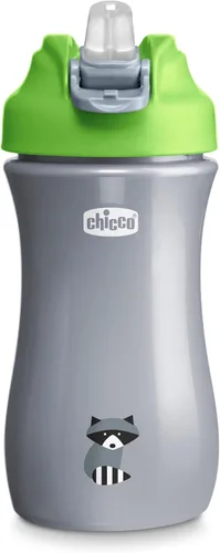 Vista 12 de Chicco Vaso para sorber de boquilla suave de 18 meses, botella de agua para niños pequeños de 12 onzas con diseño antiderrames, mango de fácil Verde