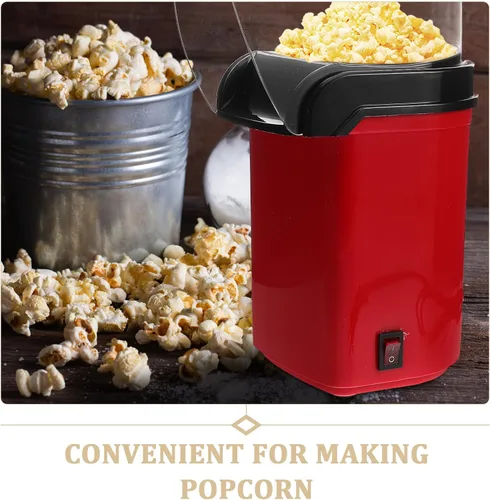 Vista 9 de Yardwe Mini máquina eléctrica para hacer palomitas de maíz de aire caliente, compacta, automática, para uso doméstico con enchufe de EE. UU., 110 V