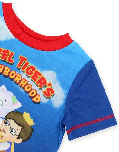 Vista 4 de Conjunto de pijama de manga corta para niños pequeños del barrio