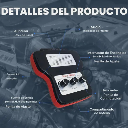 Vista 4 de Sistema de chasis orejas estetoscopio electrónico para el ruido del motor