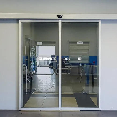 Vista 2 de Adhesivo automático para puerta, vinilo de 9 x 3 pulgadas, paquete de 5