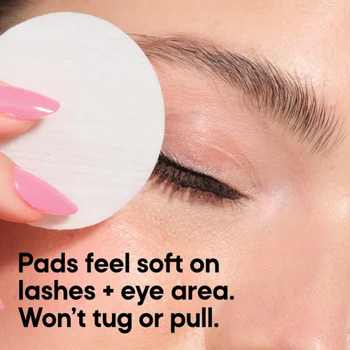 Vista 4 de Almay Almohadillas removedoras de maquillaje de ojos de larga duración e impermeables, 80 unidades (el embalaje puede variar) Gentle eye makeup