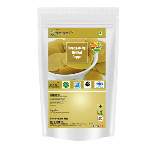 Vista 3 de Neotea Gappa GOL Gappa Listo para Freír Seco GolGappa Seco Pana Puri Papadas Pani Puri (Trigo Pani Puris) (17.64 oz)