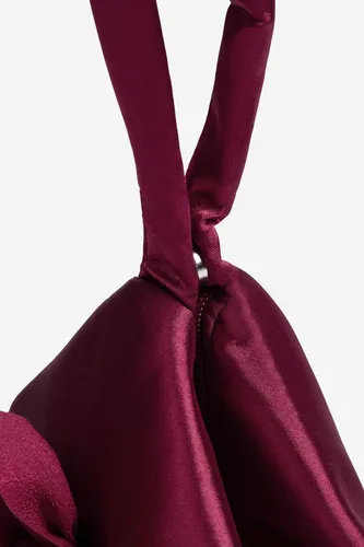 Vista 6 de BABEYOND Bolsos de mano para mujer, bolsos de noche de satén con flores, bolso de pulsera elegante para fiestas, uso diario, boda