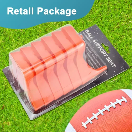 Vista 7 de Eastgoing 6 piezas de camiseta de fútbol estilo patada, soporte de exhibición de fútbol compatible con todos los tamaños de pelota, soporte