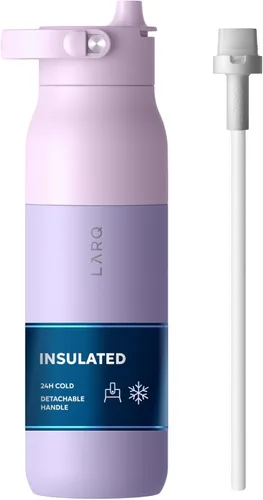 Vista 16 de LARQ Bottle Swig Top - Botella de agua de acero inoxidable aislada de 34 onzas con mango de silicona integrado, sin BPA, botella de agua Negro