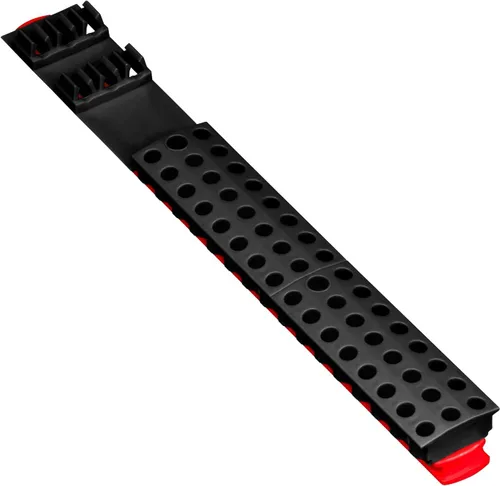 Vista 9 de Ernst Manufacturing Barra de 60 brocas para herramientas con base magnética, almacenamiento y organizador de brocas hexagonales de 1/4 pulgadas