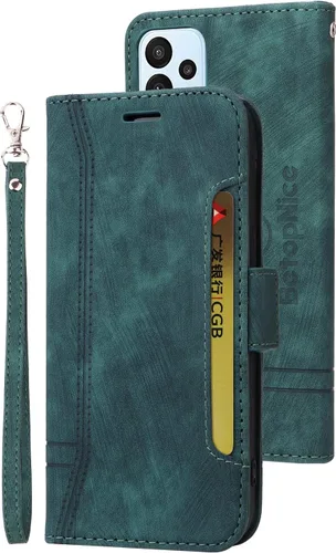 Vista 69 de Funda tipo cartera para Samsung Galaxy S20, piel sintética, con función atril, ranuras para tarjetas, funda plegable con tapa, funda protectora