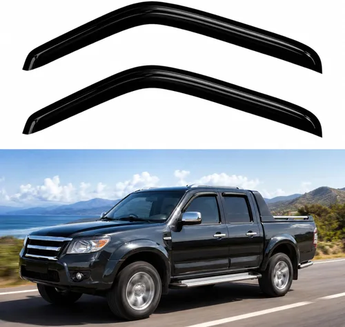 Vista 64 de 4 protectores de lluvia para Chevy Equinox 2010-2017, viseras de ventana, deflectores, parasoles, cinta de ventilación en canal hacia fuera