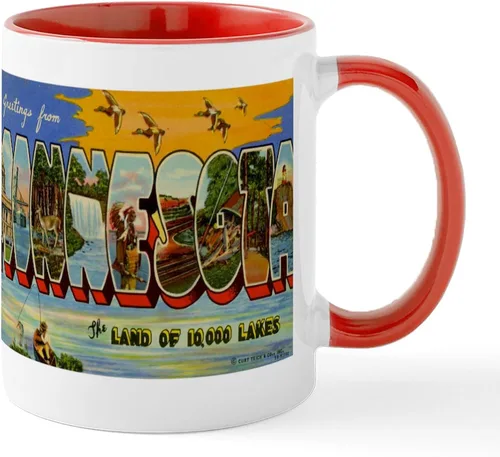 Vista 24 de CafePress Loves Me In Minnesota Taza de café de cerámica de 11 oz (11.0 fl oz)
