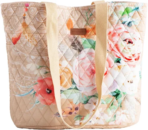Vista 23 de Bolsas de compras Maison d' Hermine Bolsa de lona acolchada con bolsillos con cremallera Bolso pequeño reutilizable Bolsa de comestibles