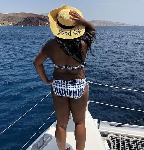 Vista 6 de Funky Junque Women's Sun Hat Embroidered Sayings