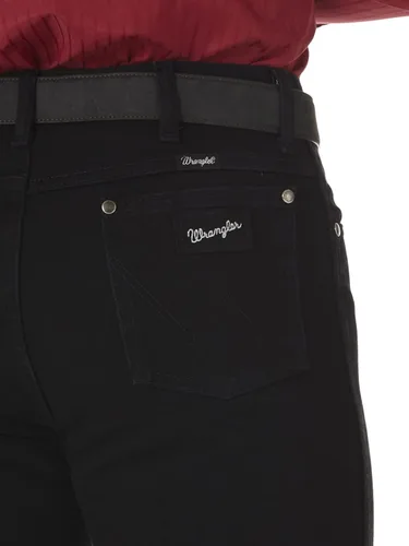 Vista 5 de Wrangler Jeans de corte vaquero para hombre, edición plateada, corte de bota, corte ajustado, plateado