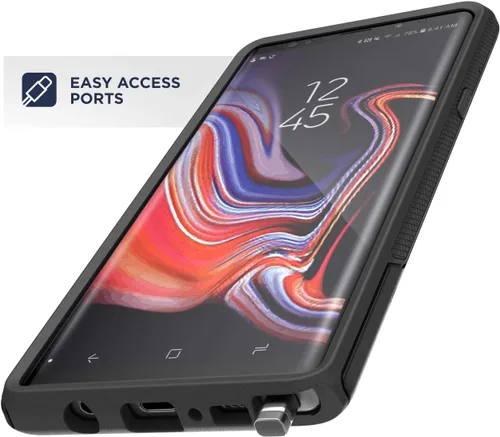 Vista 7 de ENCASED Rebel Armor - Carcasa para Samsung Galaxy Note 9 (protección contra impactos Mil-Spec), color negro