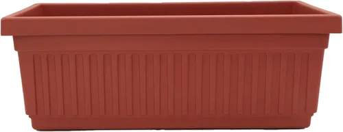 Vista 16 de The HC Companies Macetero veneciano de 18 pulgadas con tapón de drenaje, macetas de plástico ligero resistente a los rayos UV para interiores y Negro