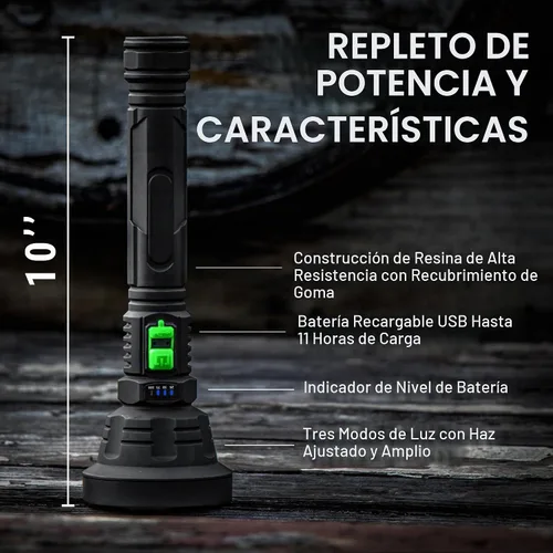 Vista 5 de LitezAll Linterna LED recargable suave al tacto, 70 lúmenes, haz híbrido, linterna compacta ultra ligera con cuerpo de resina resistente, agarre