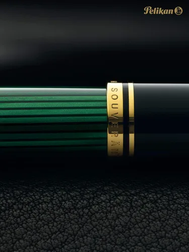 Vista 7 de PELIKAN Souveran M800 995670 - Pluma estilográfica, extra fina, negro/verde
