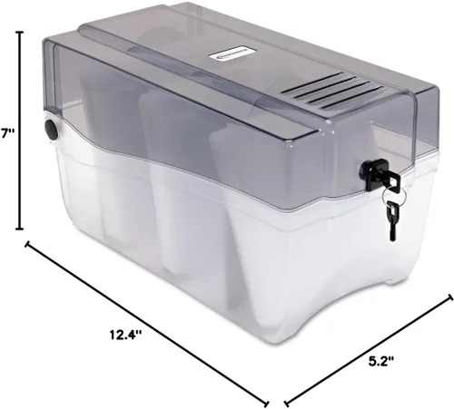 Vista 8 de Innovera 39502 Caja de almacenamiento de CD/DVD, capacidad para 150 discos