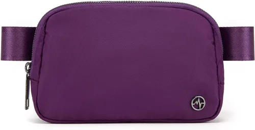 Vista 29 de Bolsa de Cinturón Pander para Mujeres, Riñoneras de Moda, Bolsas Cruzadas, Bolsa de Cinturón con Correa Ajustable, Negro, Talla única, Sólido