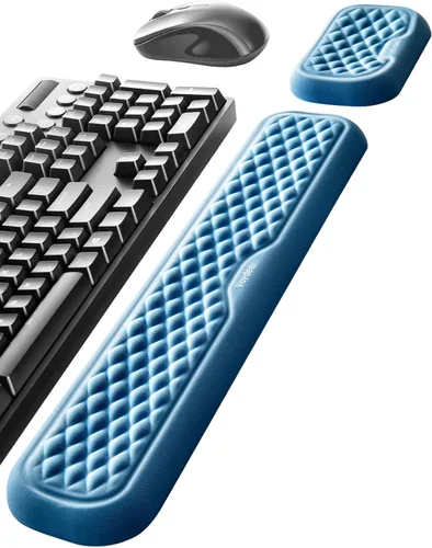 Vista 11 de Vaydeer Reposamuñecas para teclado y mouse, juego de almohadillas ergonómicas de soporte de muñeca para computadora, cojín de brazo de espuma