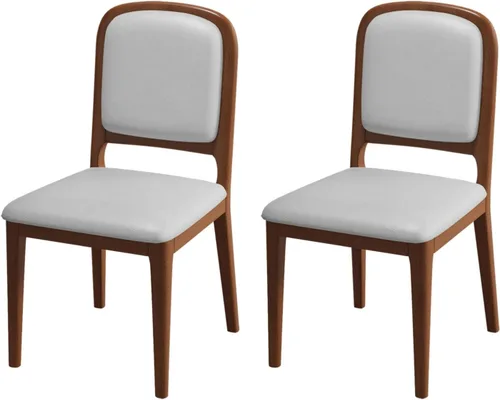 Vista 36 de Solid Wood Dining Room Chairs Minimalist,Kitchen Chairs with Soft Padded Back,Living Room Chair for Office Reading,Wood Frame,Armless Vanity