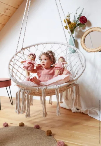 Vista 5 de Kaloo - Tendresse - Mi primera muñeca de tela Amadine (grande) - Abrazarse con juguetes de peluche - Forever Friend para niños - Fomenta el juego