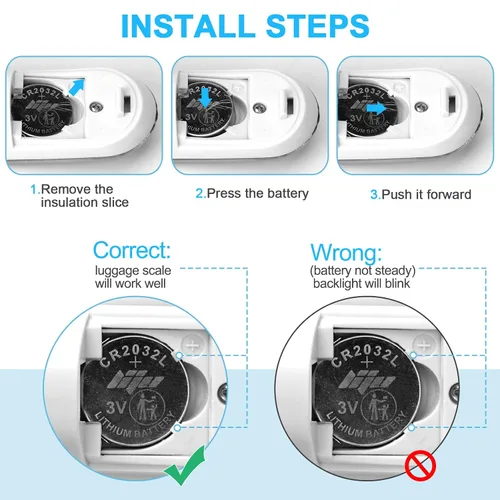Vista 7 de Báscula de equipaje de alta precisión báscula de equipaje portátil para maleta, báscula digital de mano electrónica de 110 libras110.2 lbs