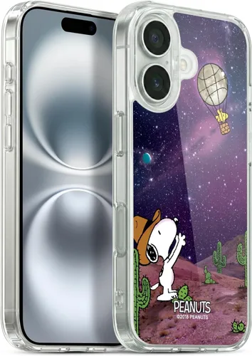Vista 165 de Head Case Designs Funda de gel con licencia oficial de Peanuts Nebula Cactus Needles Snoopy Space Cowboy [protección de grado militar] compatible