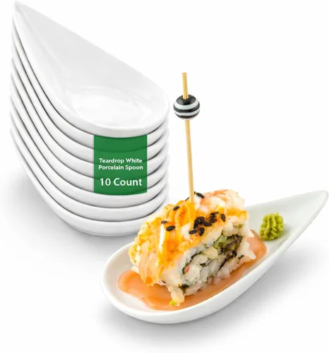 Vista 10 de Restaurantware -Cuencos para salsa de inmersión de 2 onzas, 10 platos de salsa en forma de canoa - aptos para microondas, aptos para horno, platos