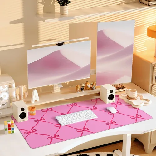 Vista 6 de iCasso Alfombrilla de escritorio para teclado y mouse, alfombrilla de mouse grande para escritorio, alfombrilla de escritorio para computadora