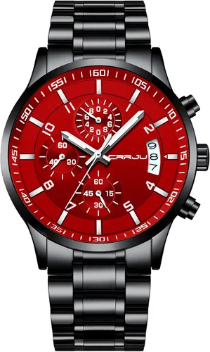 Vista 21 de CRRJU - Relojes de moda para hombre de acero inoxidable, cronógrafo, impermeables con fecha, de pulsera, correa de acero inoxidable, resistente al
