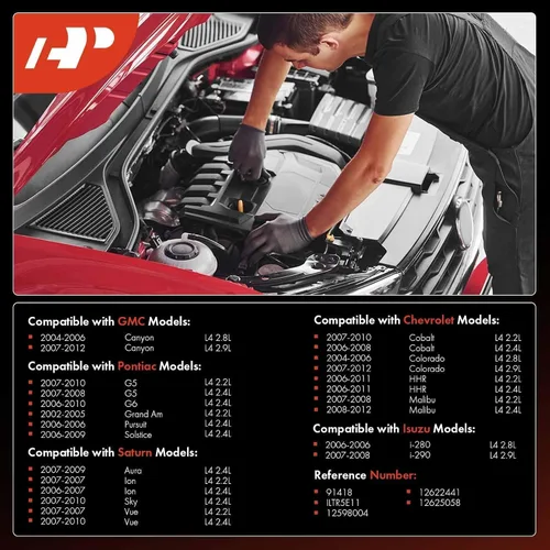 Vista 2 de A-Premium Bujías de platino iridio compatibles con Chevrolet Malibu, Colorado, HHR, Cobalt y GMC Canyon e Isuzu i-280/290 y Pontiac G5, G6, Grand