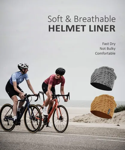 Vista 6 de Gorros ligeros multifuncionales de moda suaves de 10 pulgadas, gorro de cráneo para correr y enfriar, gorro para dormir