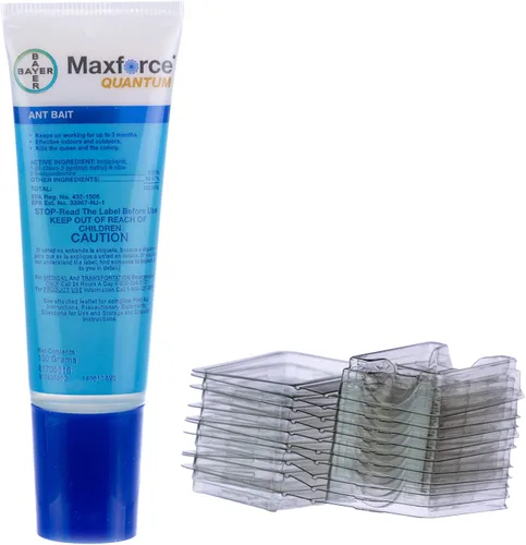 Vista 3 de Bayer Maxforce - Cebo para insectos granular completo (4 libras) y Maxforce Quantum Ant Control Cebo líquido con estaciones