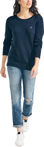 Vista 2 de Nautica Suéter de cuello redondo súper suave hecho de forma sostenible para mujer