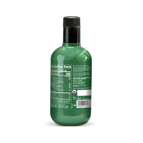 Vista 2 de Olizzi Aceite de oliva orgánico de primera calidad extra virgen – galardonado, cosecha temprana, rico en polifenoles, primer prensado en frío