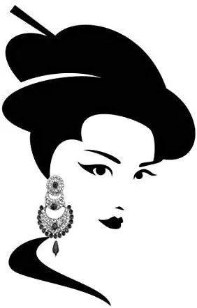 Vista 7 de Touchstone - aretes para mujer, diseño con cristales de madera de bollywood en tono dorado de Chandbali