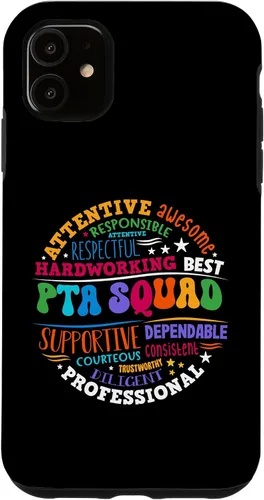 Vista 8 de iPhone 16 Parents Teacher Association Team Supporter PTA Squad Case