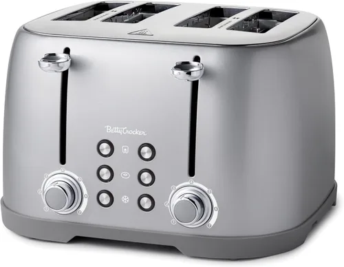 Vista 3 de Betty Crocker bc-2605cb 2-Slice Toaster, color negro, Negro