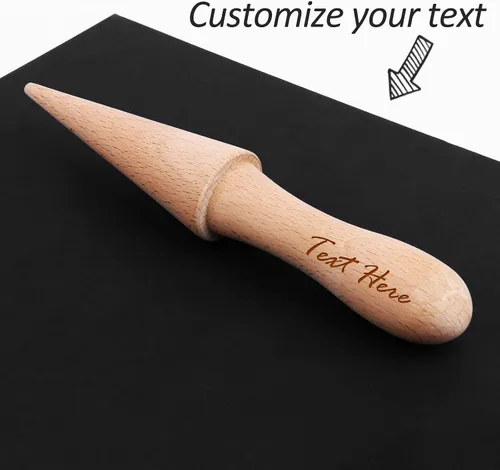 Vista 3 de Rodillo Pizzelle personalizado, molde de cono de helado con nombre personalizado (personalizado)