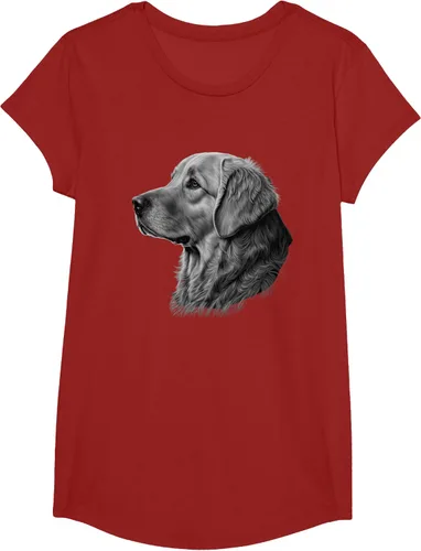 Vista 43 de Camiseta divertida Golden Retriever, Negro
