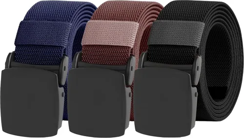 Vista 9 de UNGGJKB Men's Tactical Belt, Nylon Casual Elastic Belt, Work Belt That Can Be Cut And Adjusted