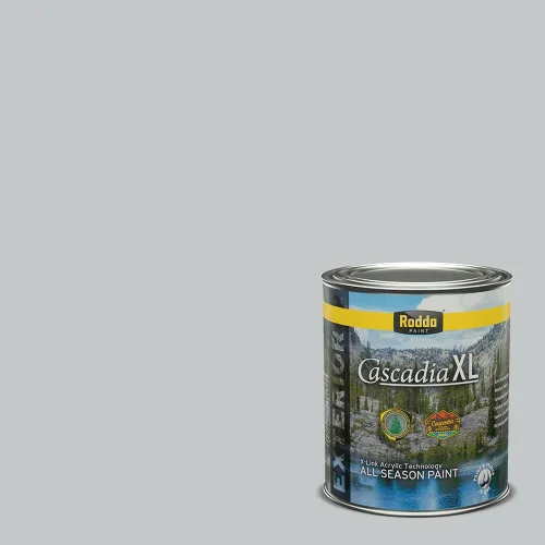Vista 90 de Rodda Paint CASCADIA XL - Pintura satinada e imprimación para exteriores en uno, cuarto de galón, idea abstracta