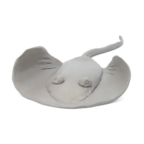 Vista 6 de School Smart Arcilla de modelado para uso escolar y doméstico, diseño permanentemente suave, 1 libra, color gris